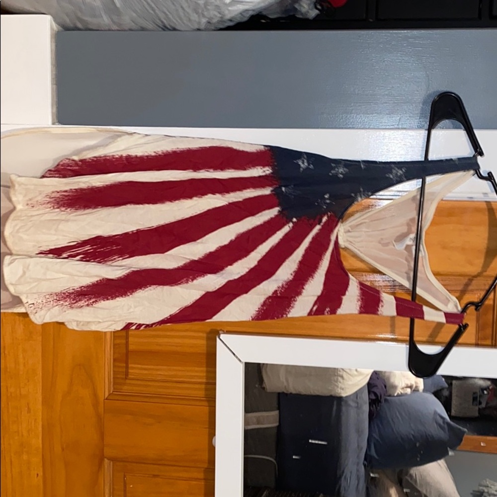 American flag tank top